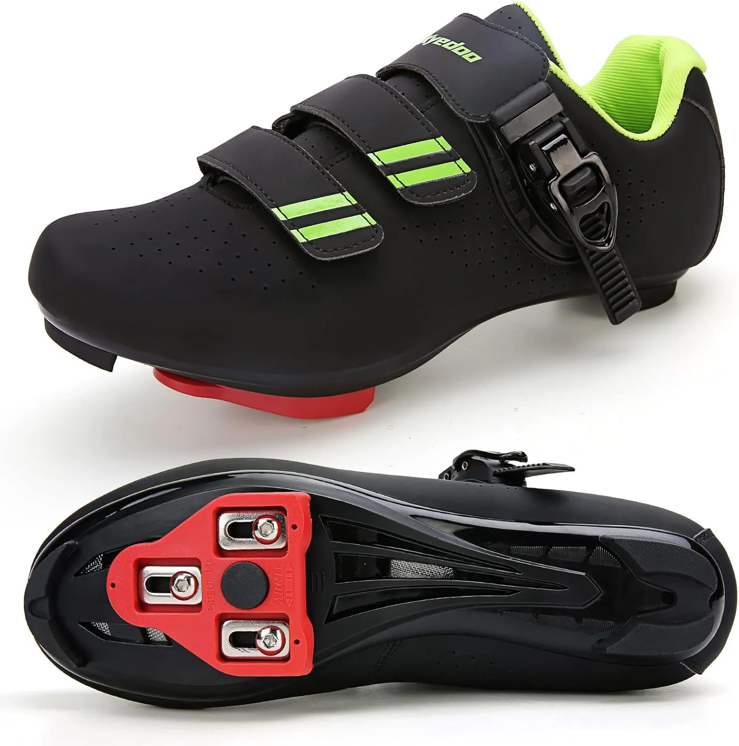 Mens Womens Cycling Shoes Compatible with Pelaton Bike Shoes Road Bike Shoes Riding Bicycle Pre-Installed with Delta Cleats Clip Indoor Outdoor Pedal